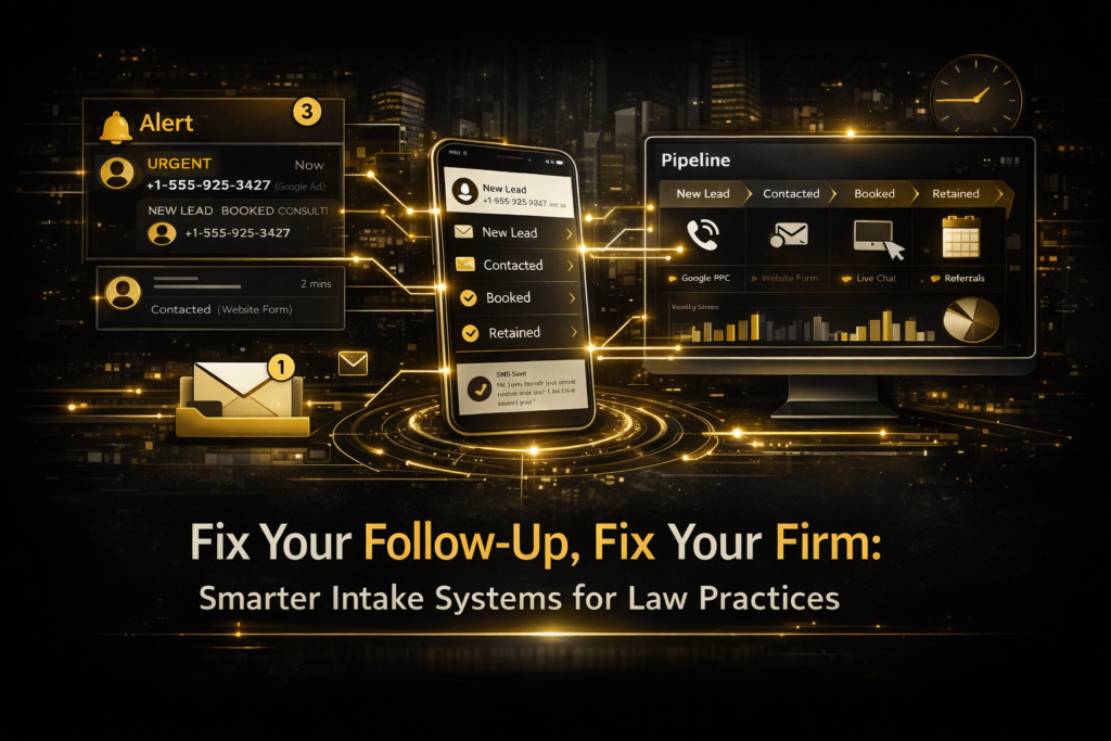 Fix Your Follow-Up, Fix Your Firm: Smarter Intake Systems for Law Practices